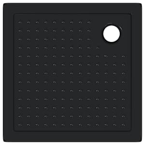 Sprchový základní tác s tečkami 80 x 80 x 4 cm ABS Černá - obrázek 5