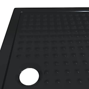 Sprchový základní tác s tečkami 120 x 80 x 4 cm ABS Černý - obrázek 6