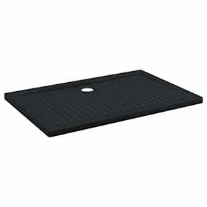 vidaXL Du&scaron;i alusplaat t&auml;ppidega 120 x 80 x 4 cm ABS Must