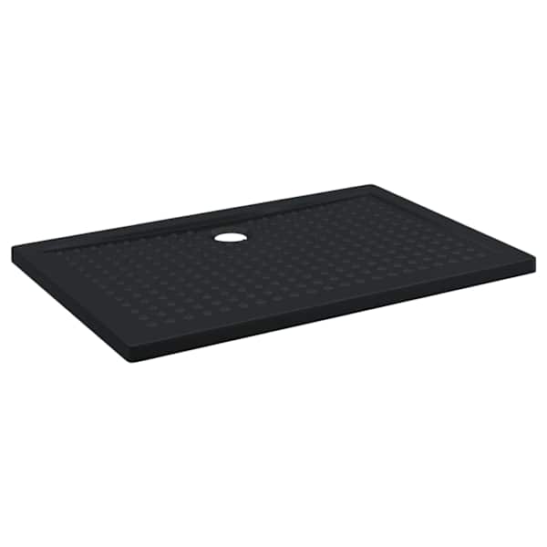 vidaXL Du&scaron;i alusplaat t&auml;ppidega 120 x 80 x 4 cm ABS Must