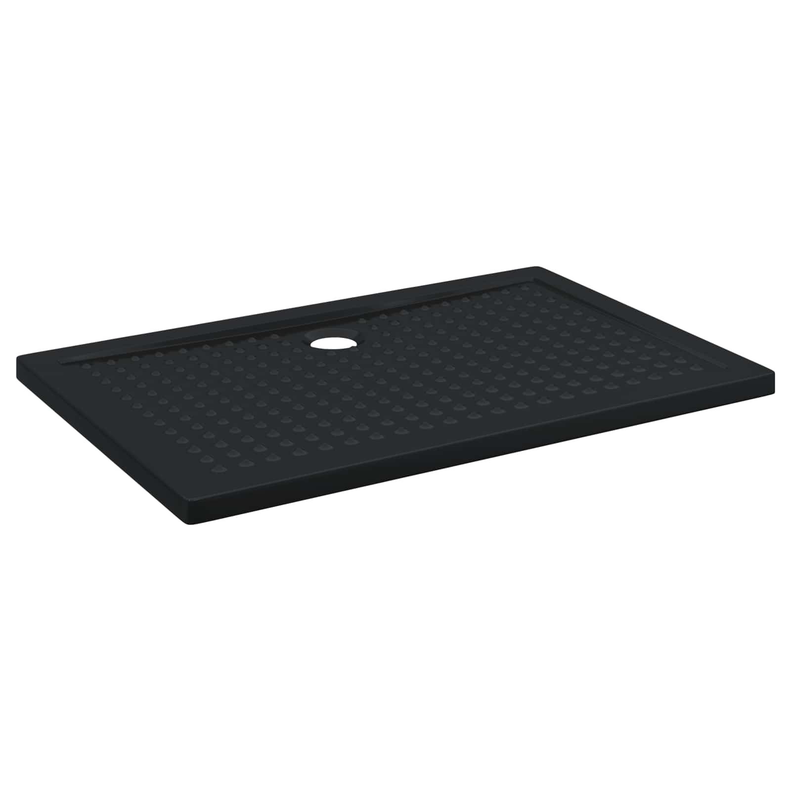VidaXL Douche Basis Tray Met Stippen Zwart 120 X 80 X 4 Cm Abs