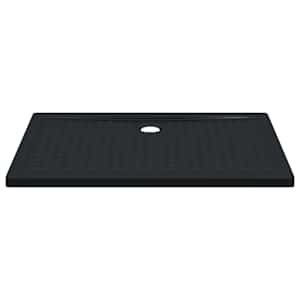 Sprchový základní tác s tečkami 120 x 80 x 4 cm ABS Černý - obrázek 3