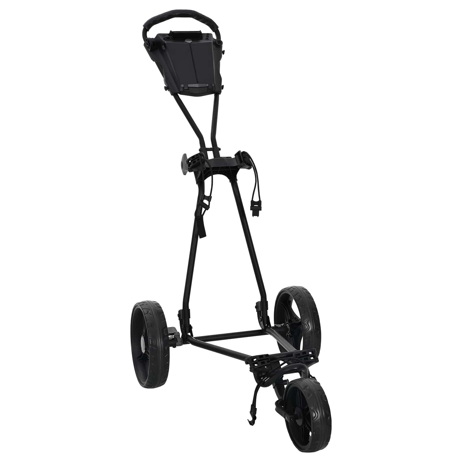vidaXL Troler de golf Manual Negru 95 x 60 x 130 cm Fier