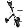 vidaXL Golfik&auml;ru koos istmega Must 95 x 69 x 114 cm Raud