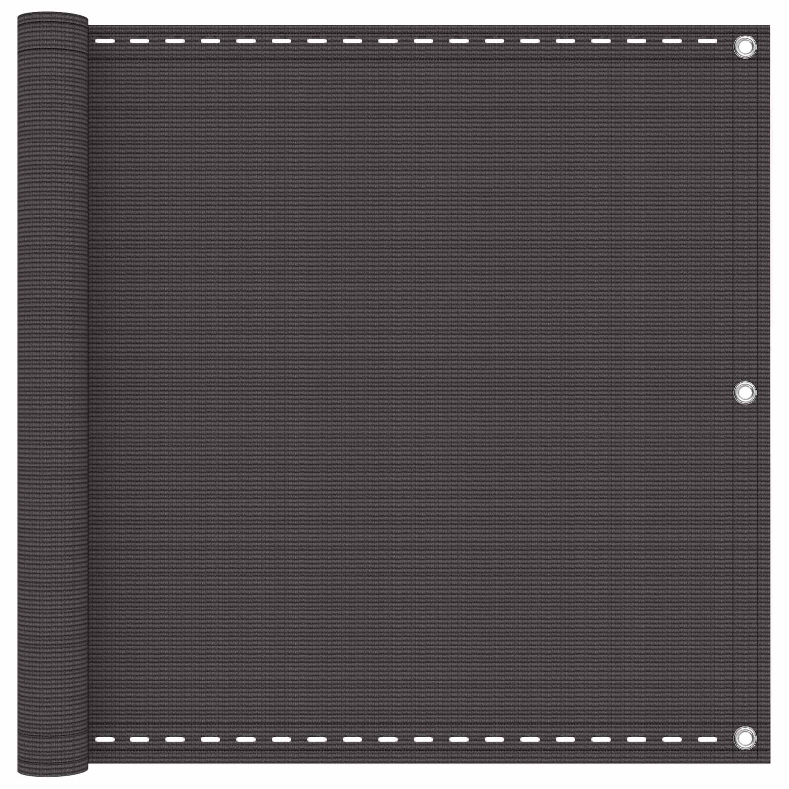 vidaXL Ecran de balcon Antracit 90 x 1000 cm HDPE și Aluminiu