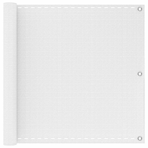 vidaXL R&otilde;du Eesriie Valge 75 x 700 cm HDPE ja Alumiinium