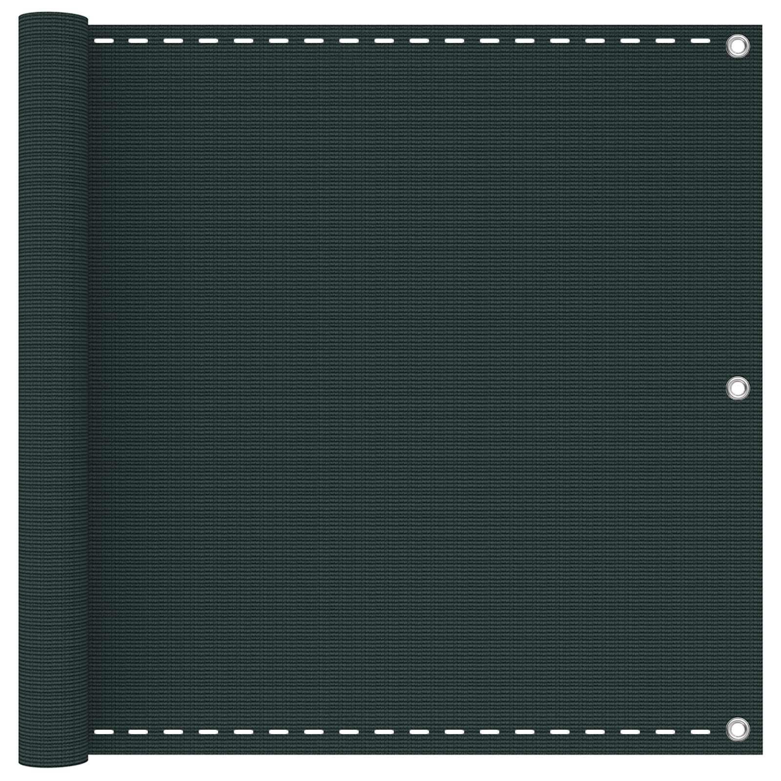 vidaXL Ecran de balcon Verde închis 90 x 700 cm HDPE și Aluminiu