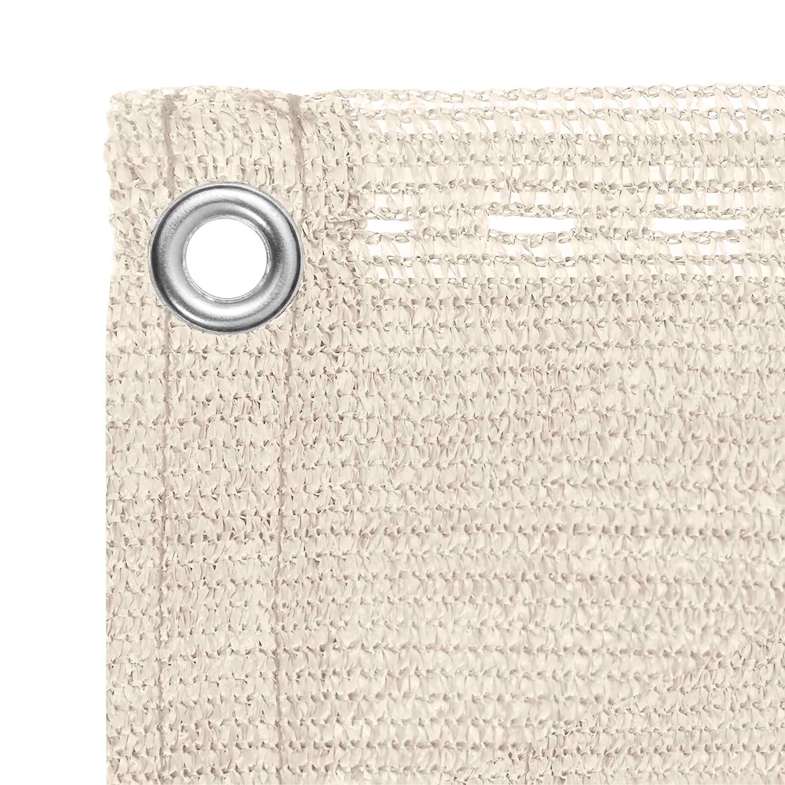 Balkon Scherm Crèmekleurig 90 x 1200 cm HDPE en Aluminium image 2