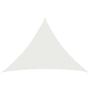 vidaXL P&auml;ikesetelgi sail Kolmnurk 7 x 5 x 5 m HDPE Valge