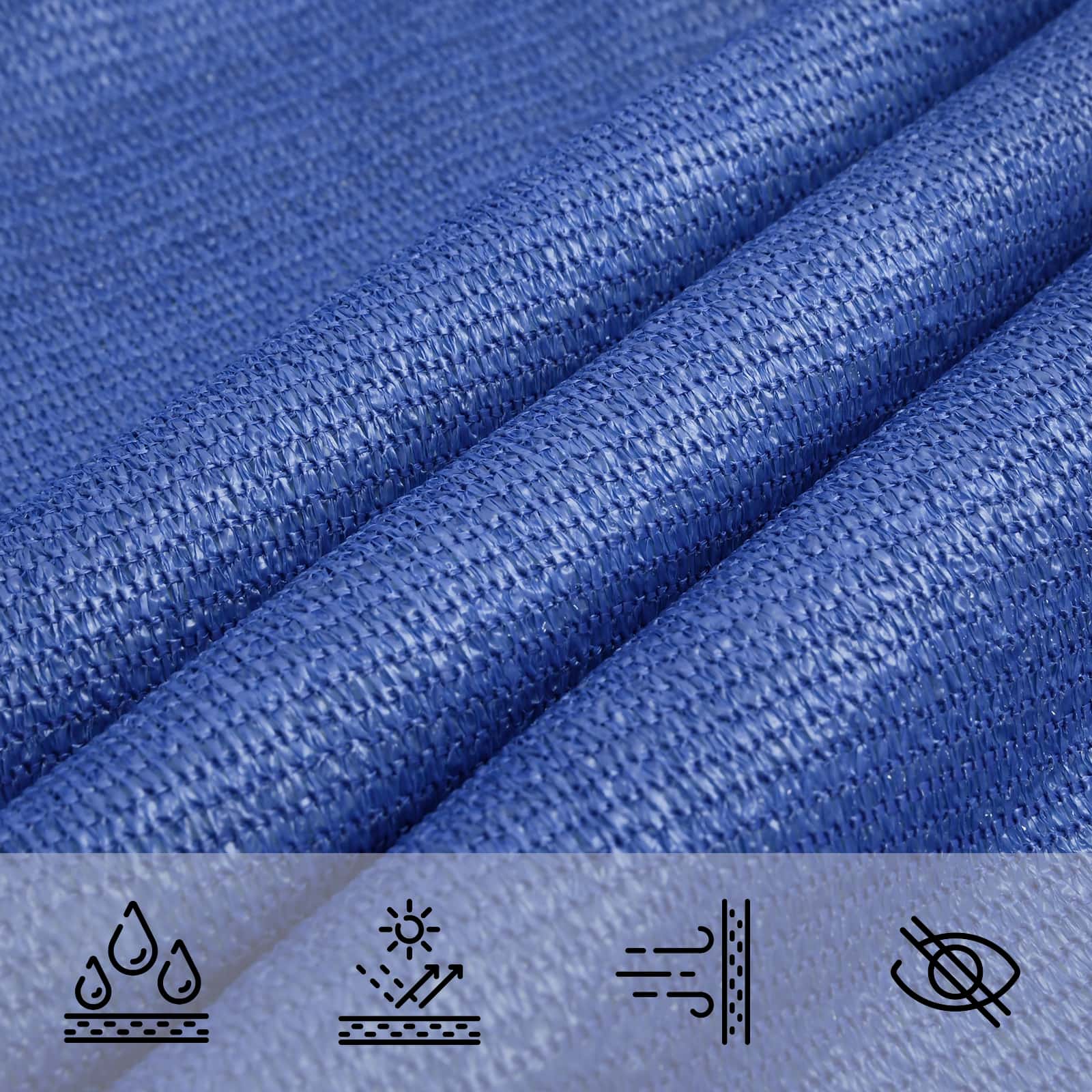 Zonneschaduwzeil Blauw 2 x 6 m HDPE image 4