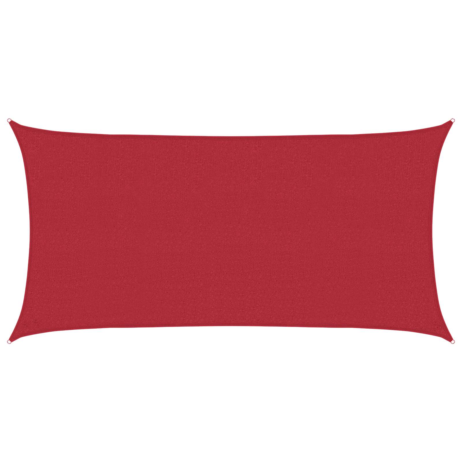 Zonneschaduwzeil Rood 2 x 6 m HDPE image 1