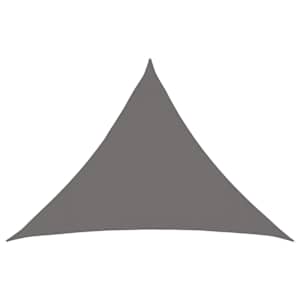 Sluneční plachta 7 x 5 x 5 m HDPE Trojúhelníkový Světle šedá - obrázek 1