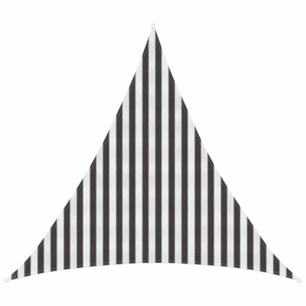 vidaXL P&auml;ikesetelgi sail 3 x 3 x 3 m HDPE Kolmnurk Anthracite ja valge