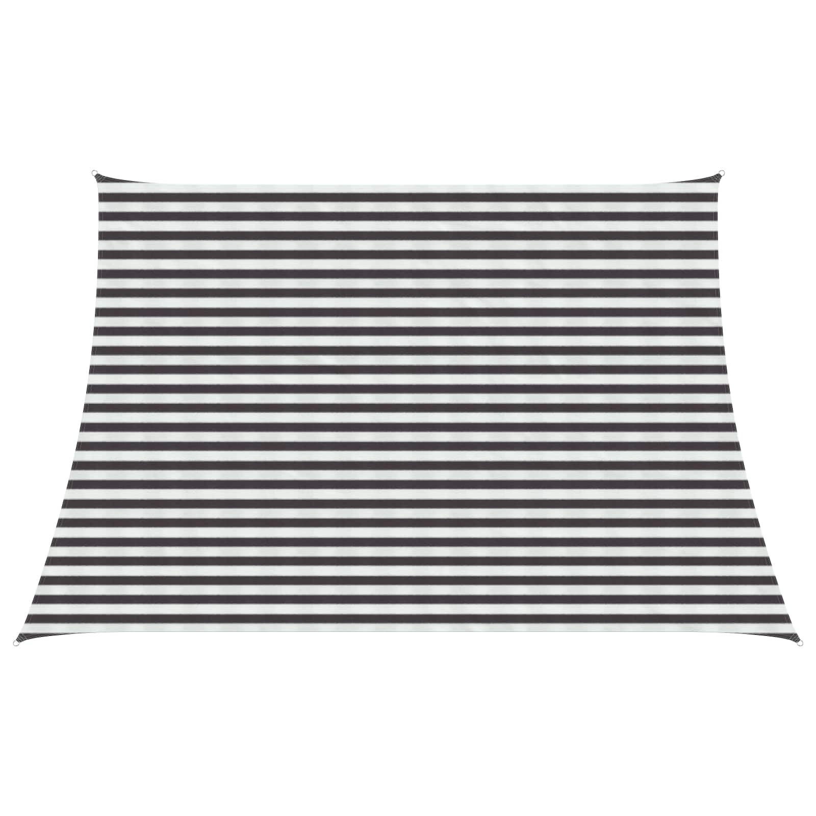 Zonneschaduwzeil Antraciet en Wit 4 / 5 x 3 m HDPE image 1