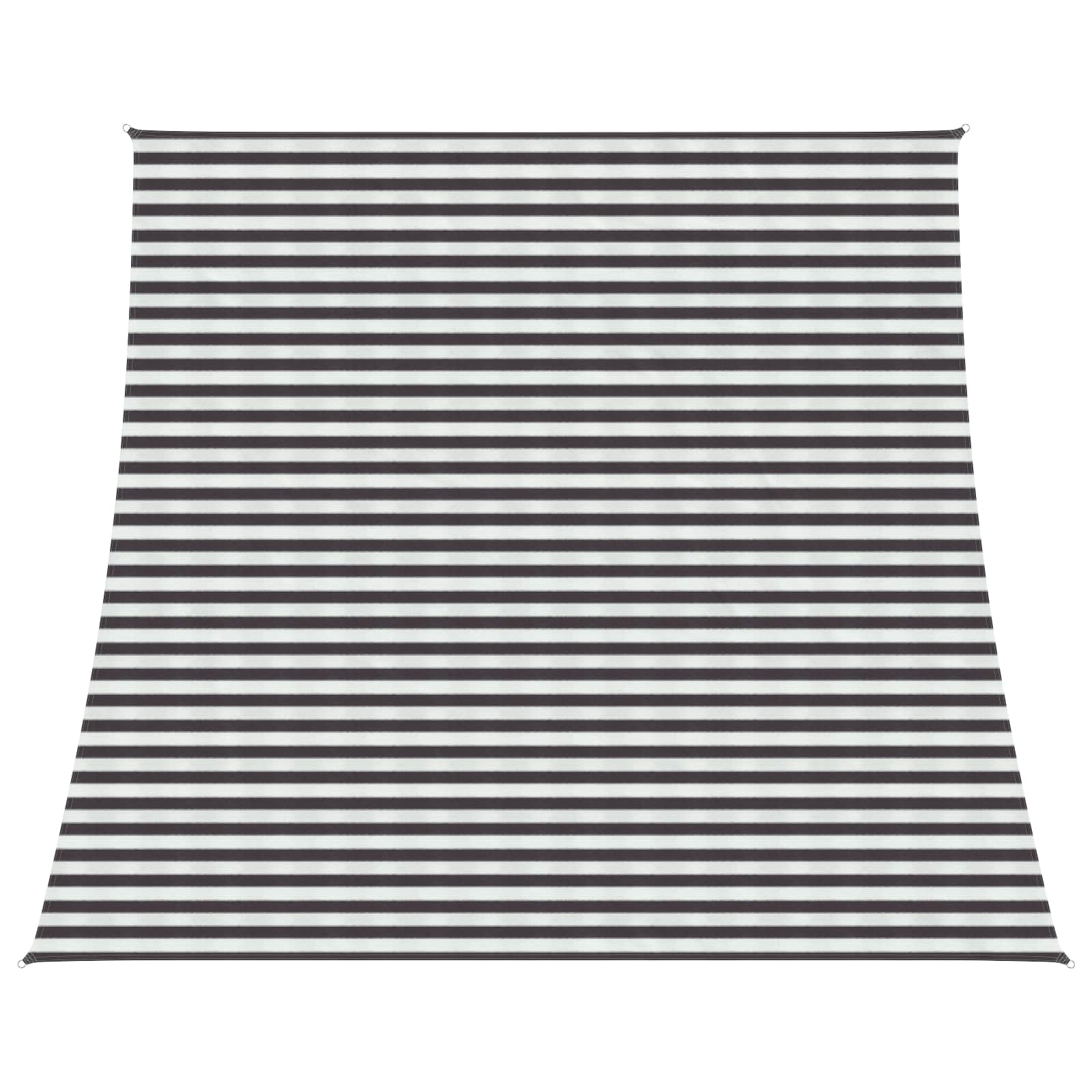 Zonneschaduwzeil Antraciet en Wit 4 / 5 x 4 m HDPE image 1