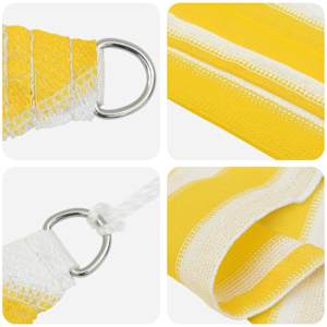 Sluneční plachta Žlutá a bílá 5 x 8 m HDPE - obrázek 2