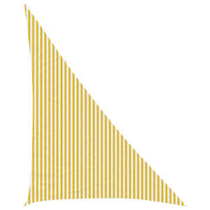vidaXL P&auml;ikesetelgi sail 4 x 5 x 6,8 m HDPE Kolmnurk Kollane ja Valge