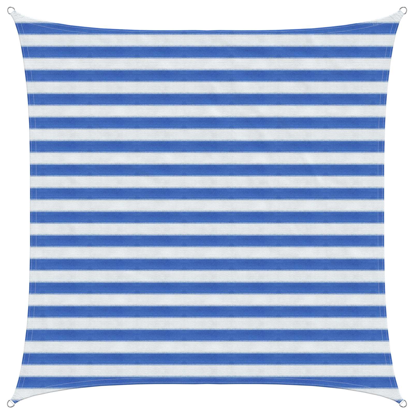 Zonneschaduwzeil Blauw en Wit 2 x 2 m HDPE image 1