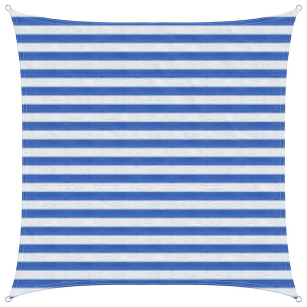 vidaXL P&auml;ikesetelgi sail Sinine ja Valge 2 x 2 m HDPE