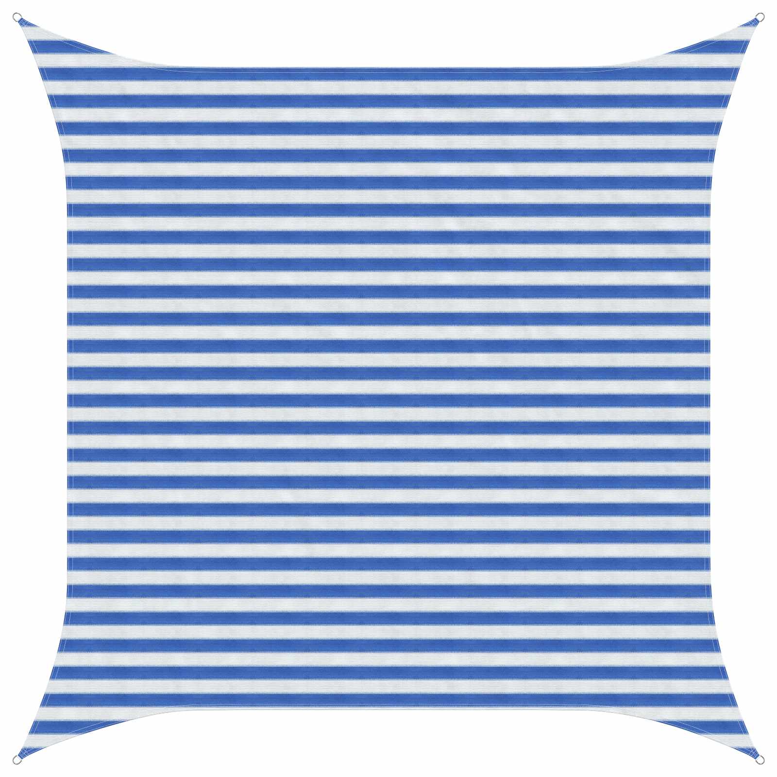 Zonneschaduwzeil Blauw en Wit 3 x 3 m HDPE image 1