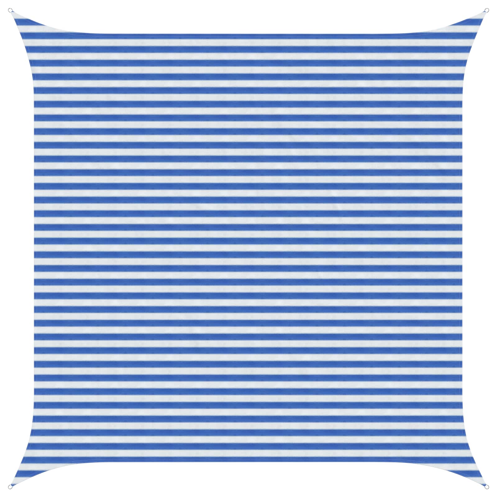 vidaXL Pânză de umbră Albastru și Alb 4,5 x 4,5 m HDPE