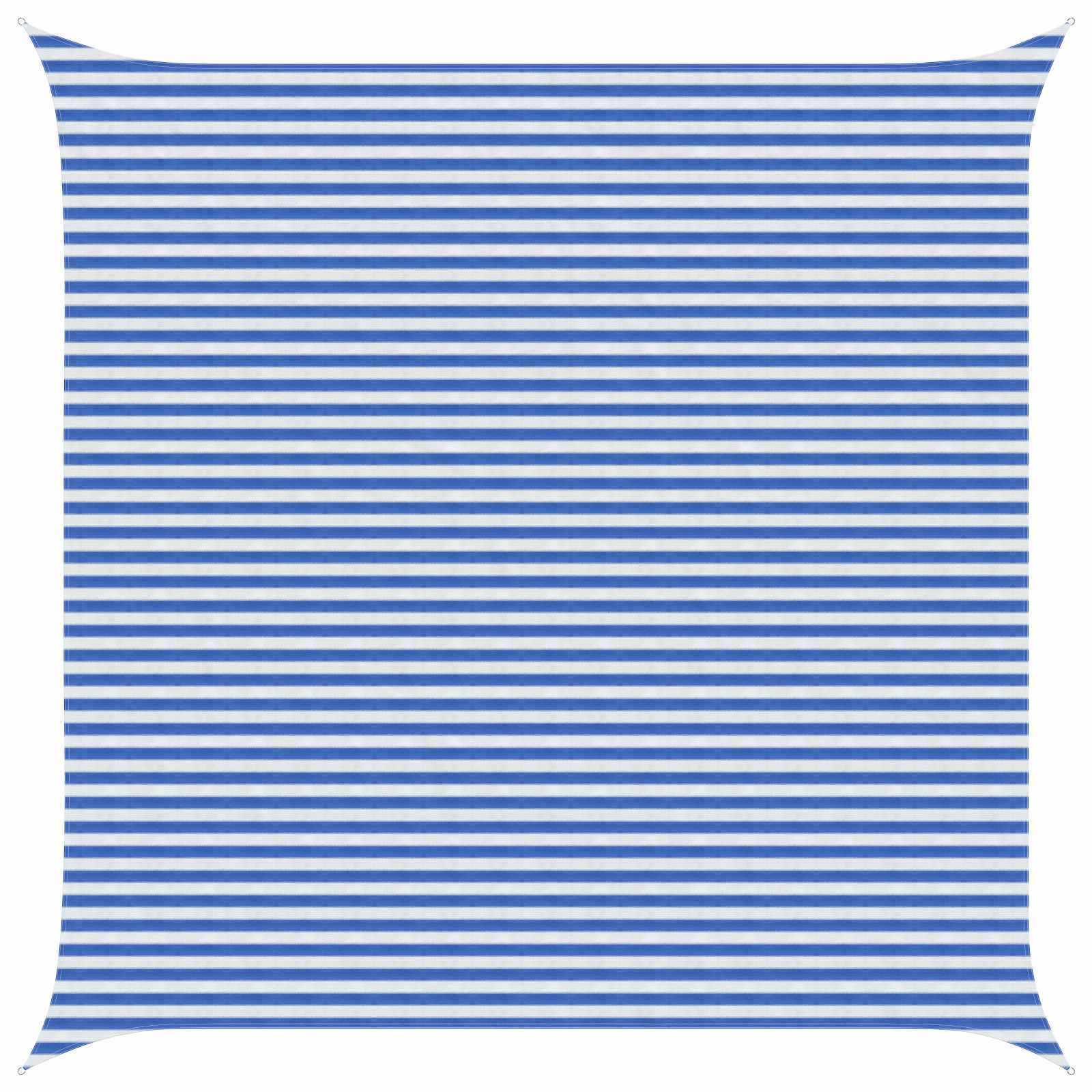 Zonneschaduwzeil Blauw en Wit 5 x 5 m HDPE image 1