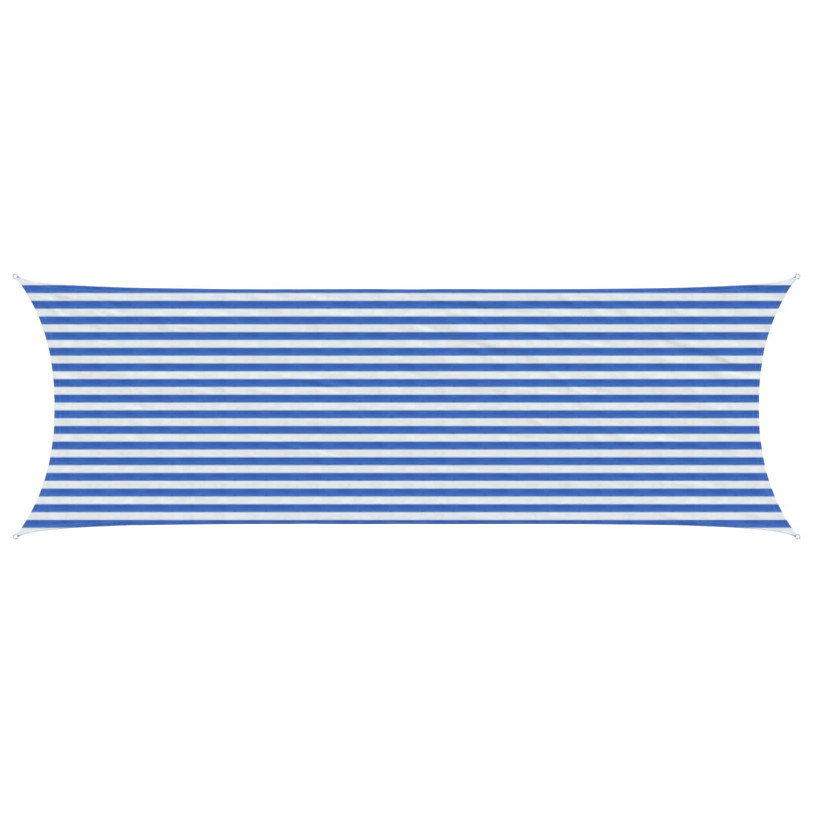 Zonneschaduwzeil Blauw en Wit 2 x 6 m HDPE image 1