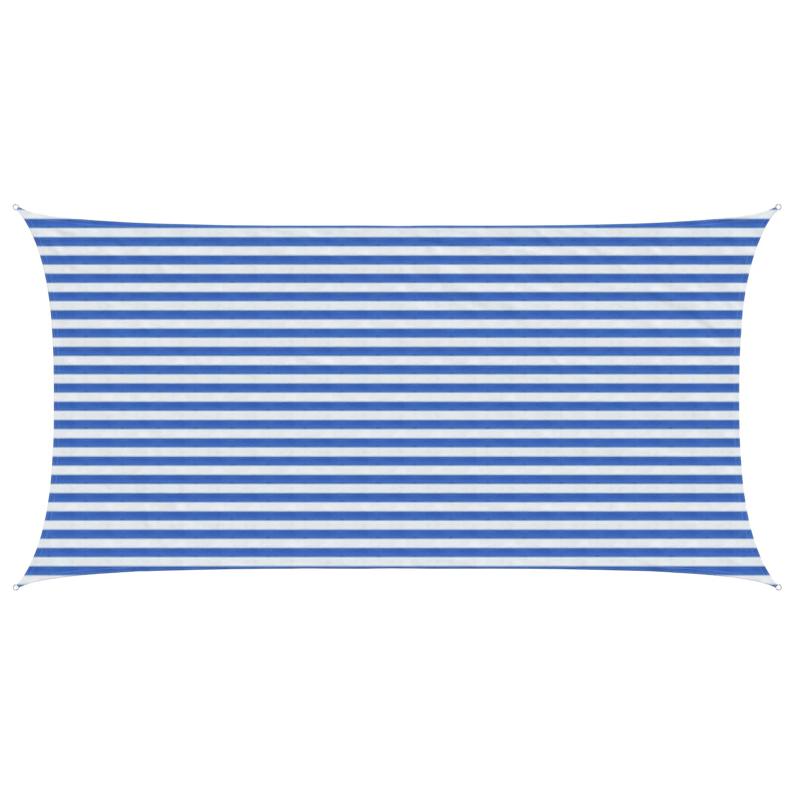 Zonneschaduwzeil Blauw en Wit 2,5 x 6 m HDPE image 1