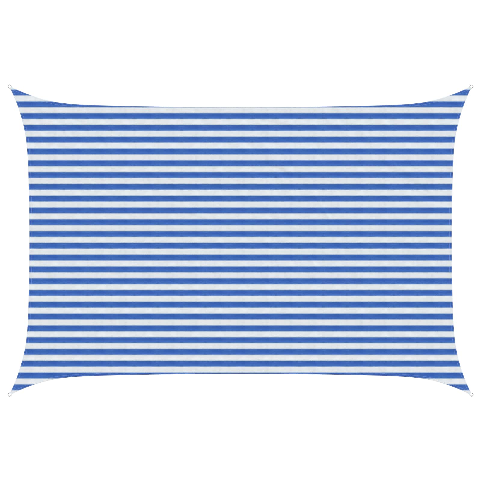 Zonneschaduwzeil Blauw en Wit 3 x 5 m HDPE image 1