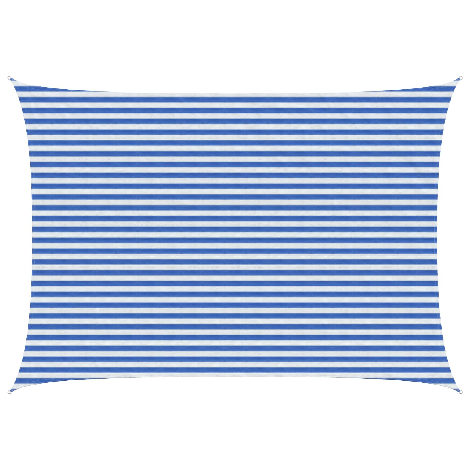 Zonneschaduwzeil Blauw en Wit 3 x 6 m HDPE image 1