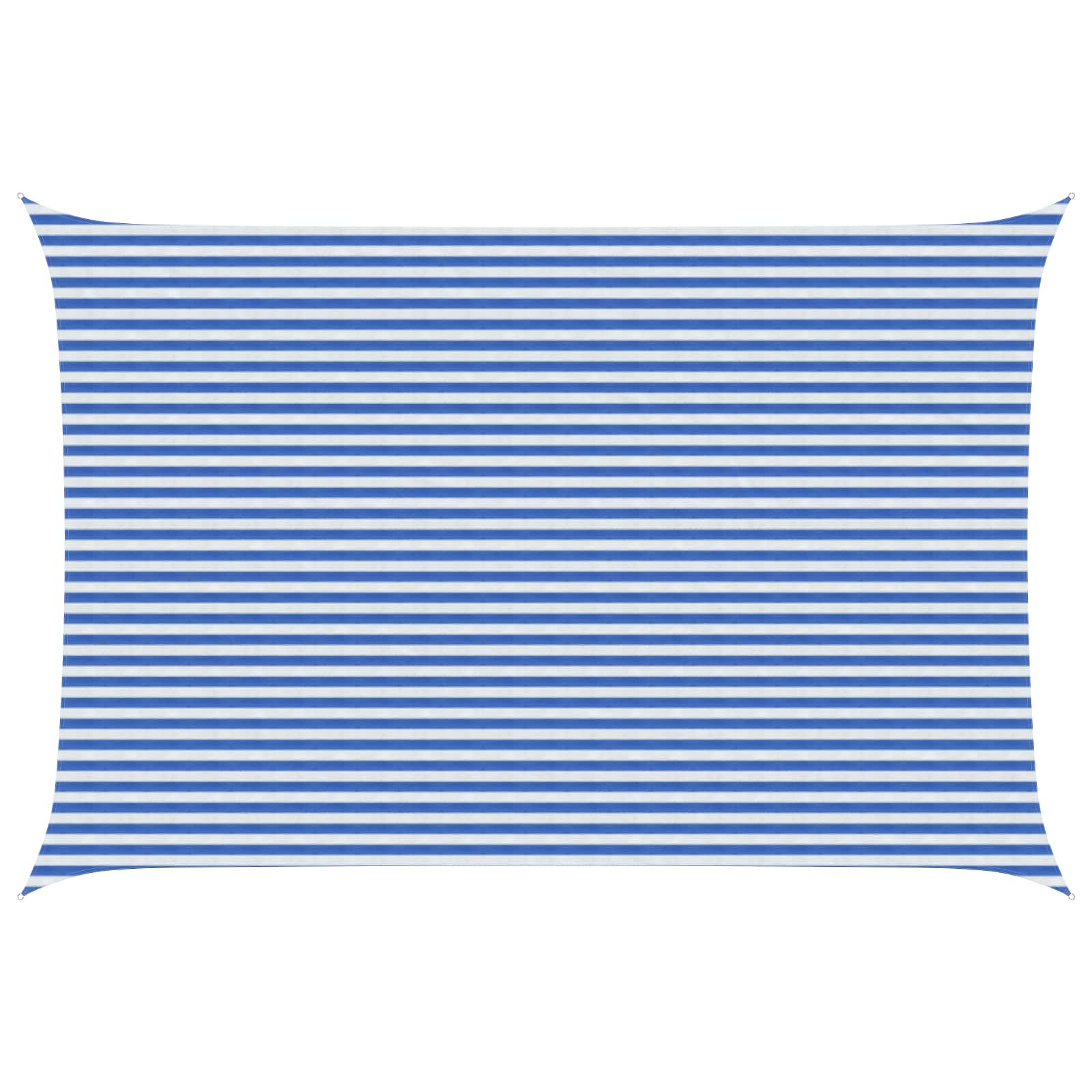 Zonneschaduwzeil Blauw en Wit 4 x 5 m HDPE image 1