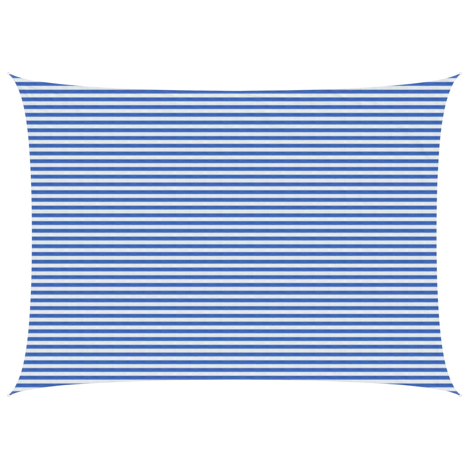 Zonneschaduwzeil Blauw en Wit 5 x 6 m HDPE image 1