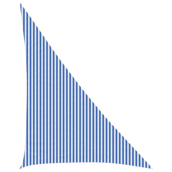 vidaXL P&auml;ikesetelgi sail 4 x 5 x 6,8 m HDPE Kolmnurk Sinine ja Valge