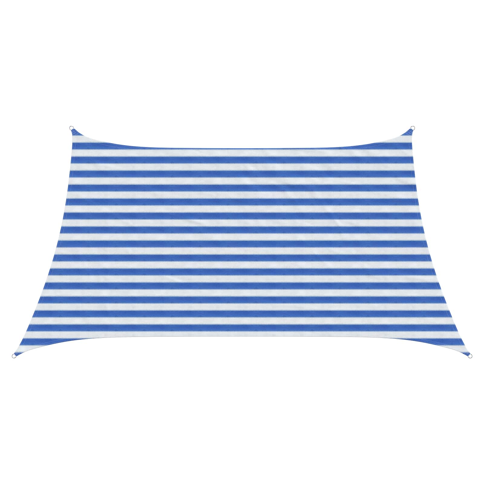 Zonneschaduwzeil Blauw en Wit 3 / 4 x 2 m HDPE image 1