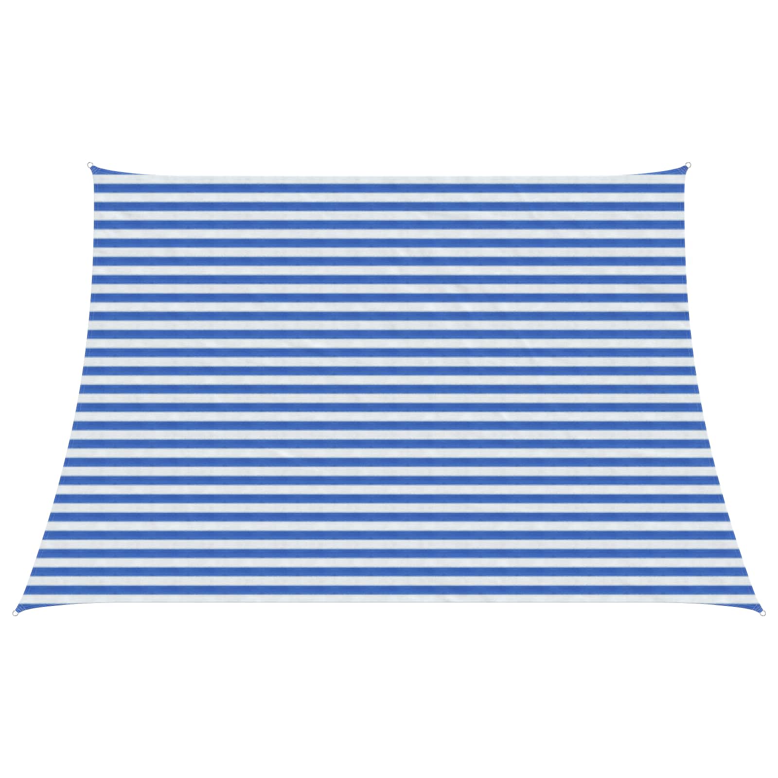 Zonneschaduwzeil Blauw en Wit 4 / 5 x 3 m HDPE image 1