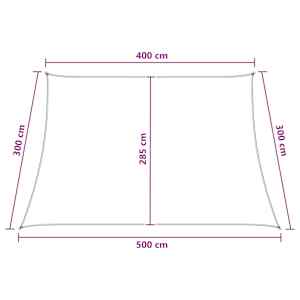 Sluneční plachta Modrá a bílá 4 / 5 x 3 m HDPE - obrázek 8