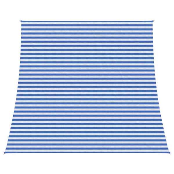 vidaXL P&auml;ikesetelgi sail 4 / 5 x 4 m HDPE Ristk&uuml;lik Sinine ja Valge