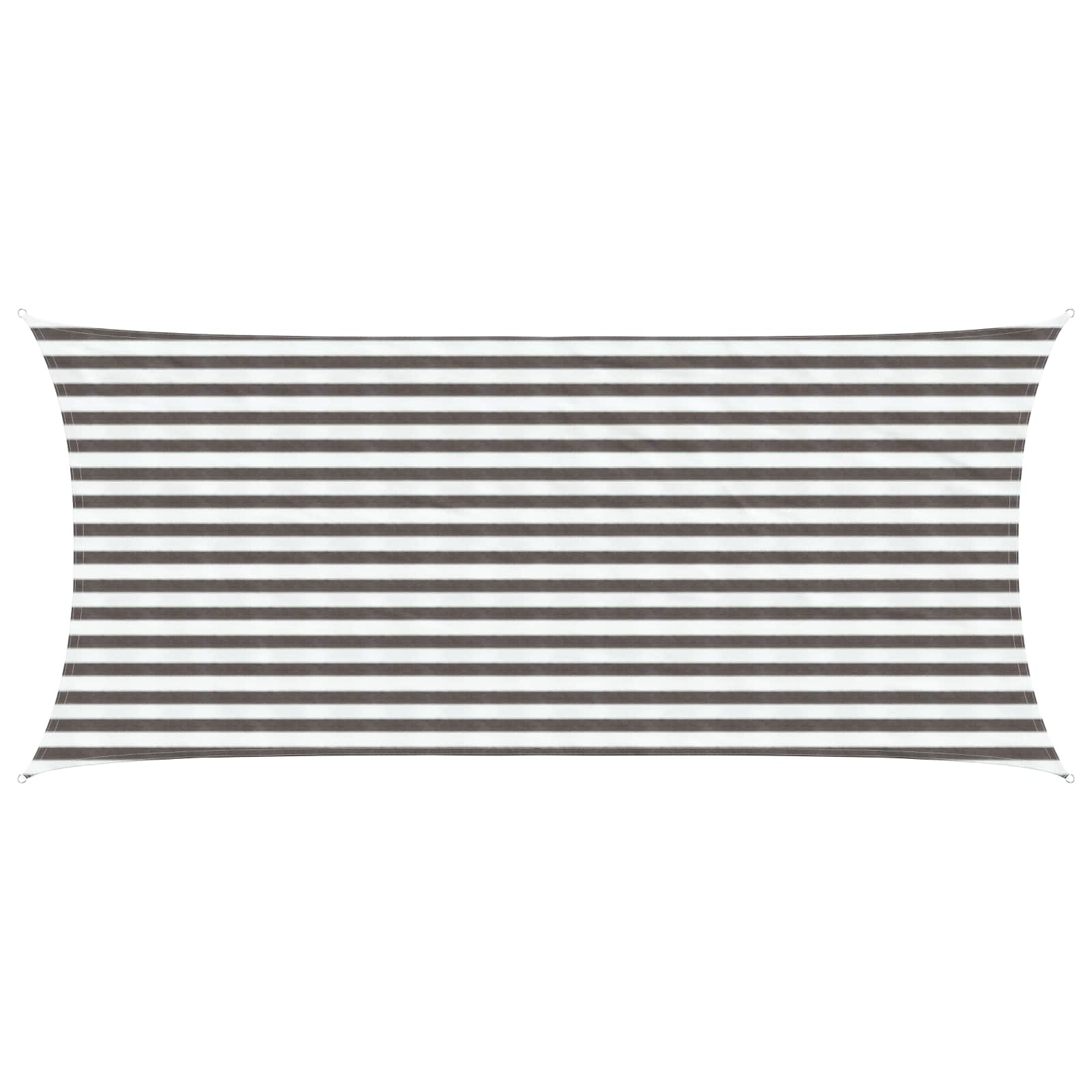vidaXL Pânză de umbră Gri deschis și alb. 2 x 4 m HDPE