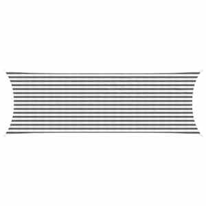 Senčna platna Svetlo siva in bela. 2 x 6 m HDPE