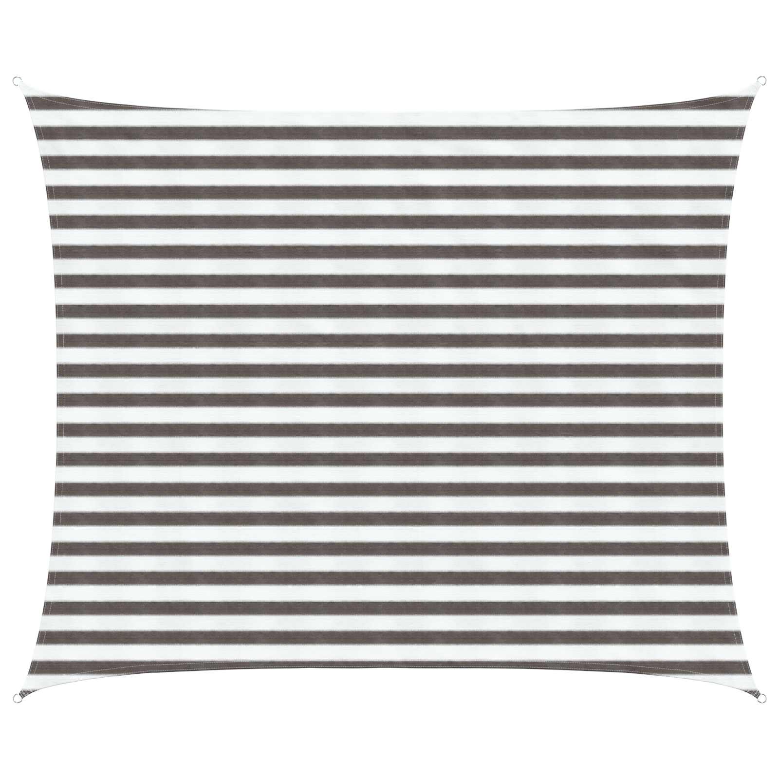 vidaXL Pânză de umbră Gri deschis și alb. 2,5 x 4 m HDPE