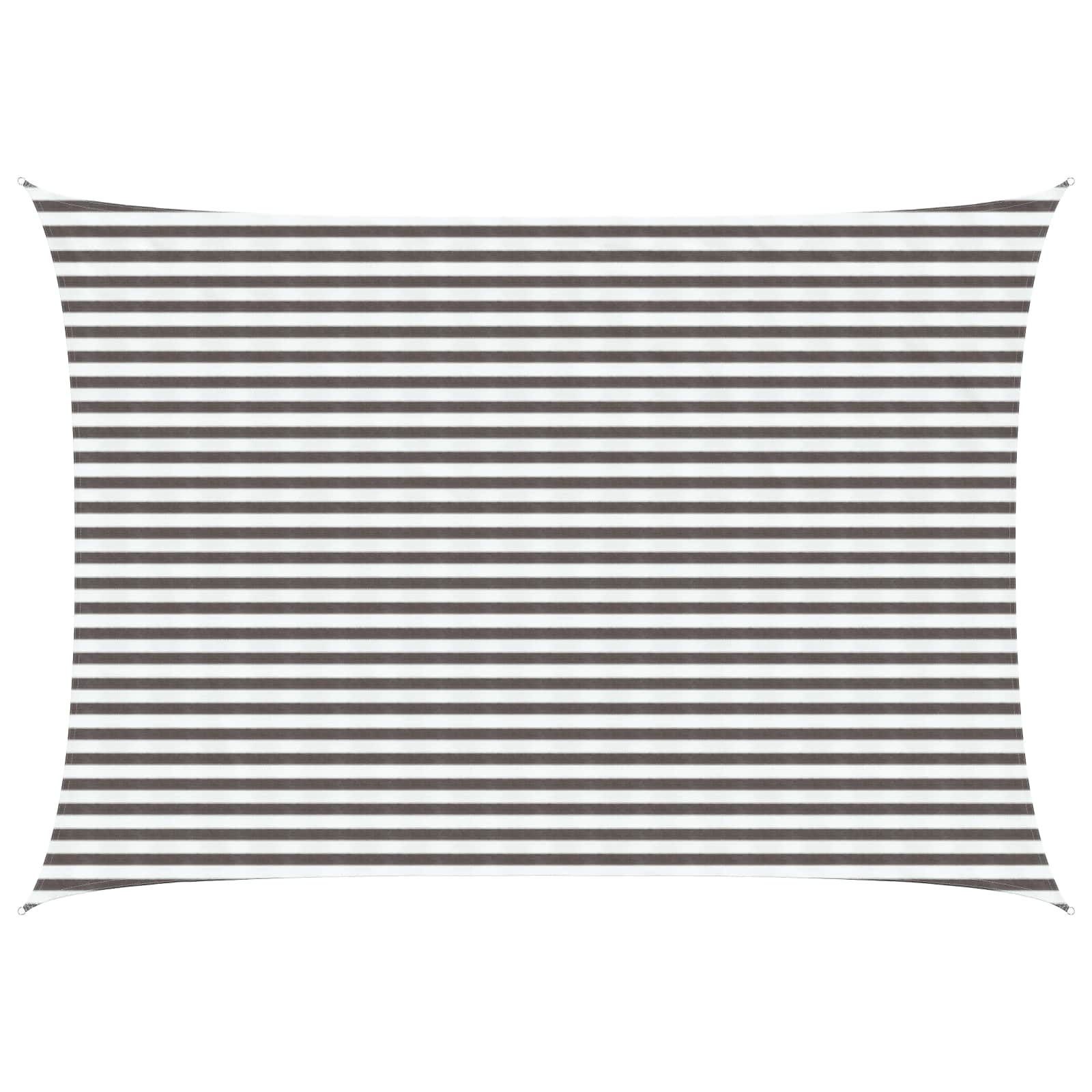 vidaXL Pânză de umbră Gri deschis și alb. 3 x 6 m HDPE