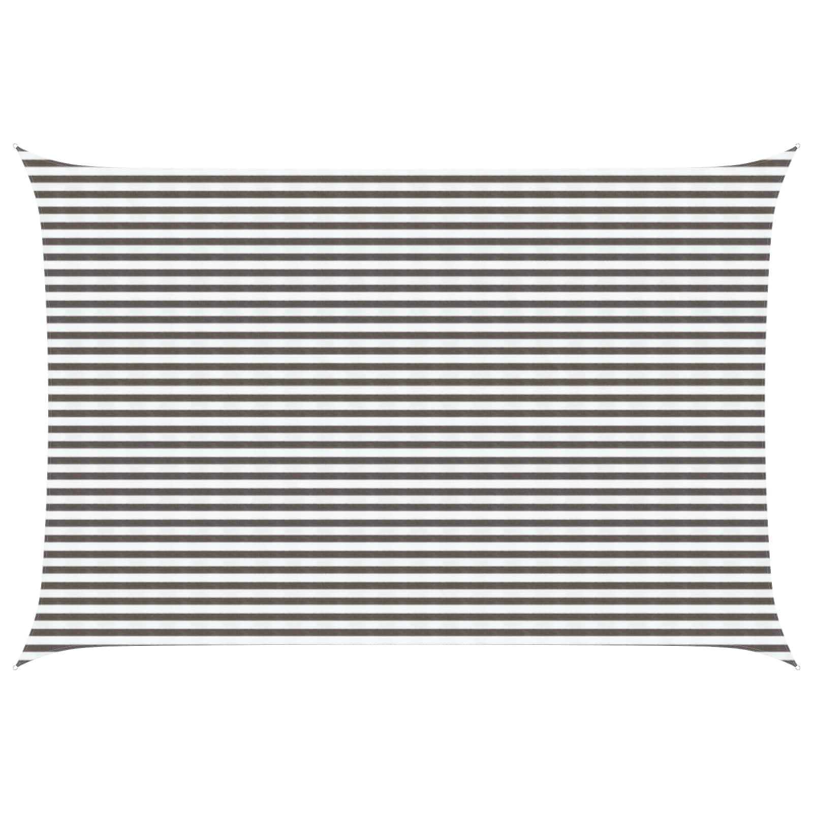 vidaXL Pânză de umbră Gri deschis și alb. 4 x 7 m HDPE