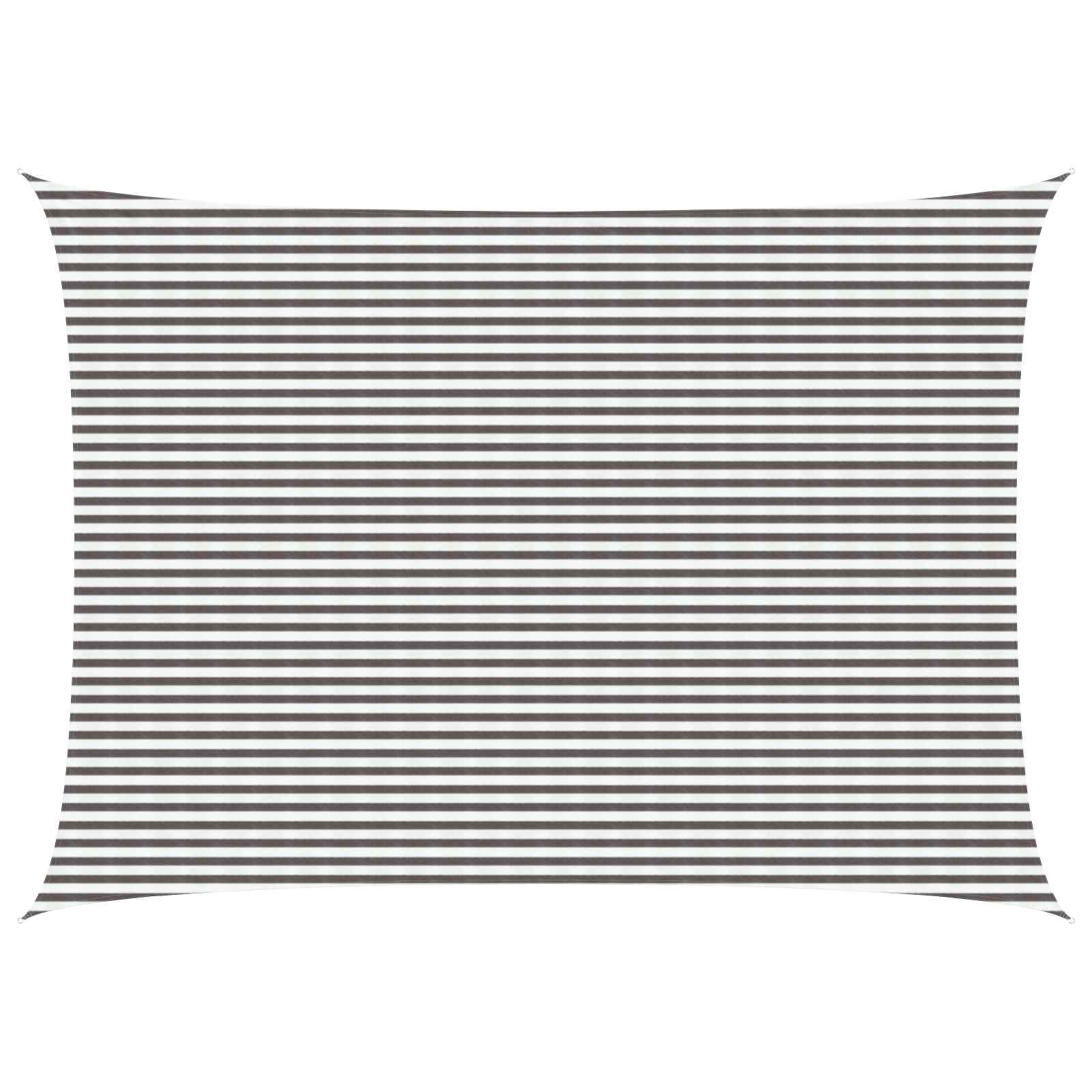 Zonneschaduwzeil Lichtgrijs en wit. 5 x 8 m HDPE image 1