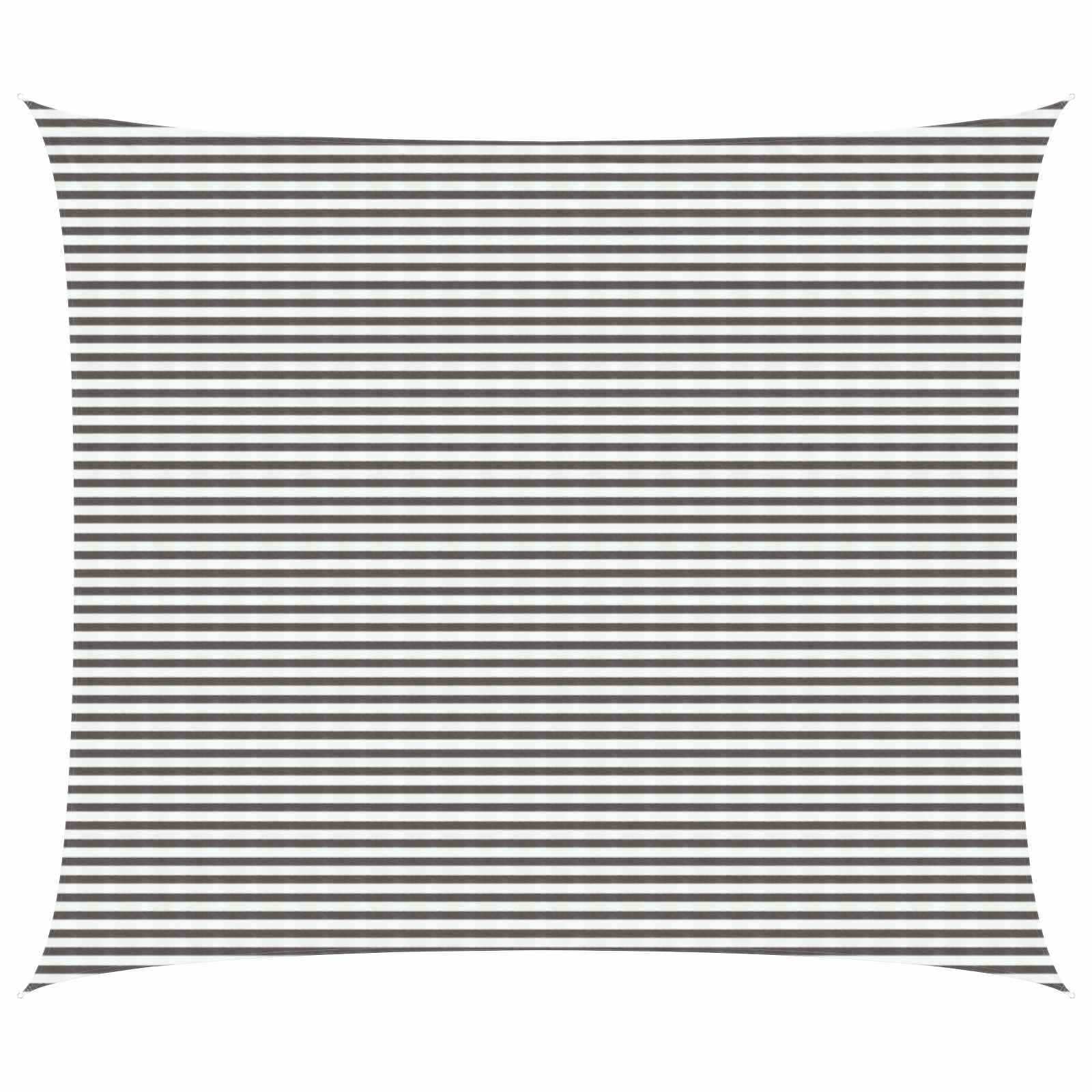 vidaXL Pânză de umbră Gri deschis și alb. 6 x 7 m HDPE