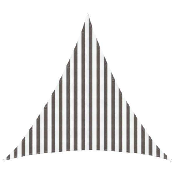 vidaXL P&auml;ikesetelgi sail 3 x 3 x 3 m HDPE Kolmnurk Helehall ja valge