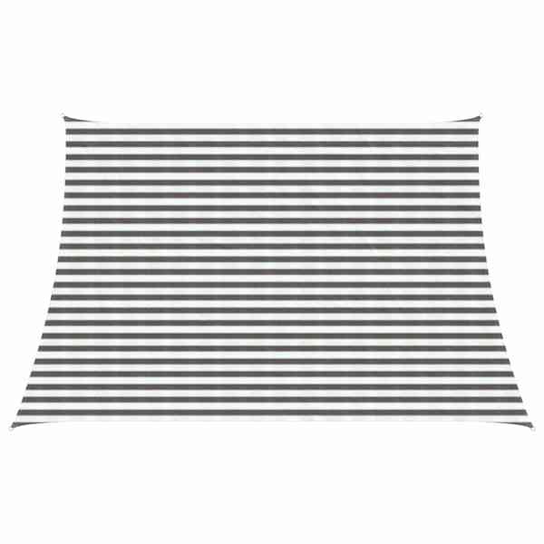 vidaXL P&auml;ikesetelgi sail 3 / 4 x 3 m HDPE Ristk&uuml;lik Helehall ja valge