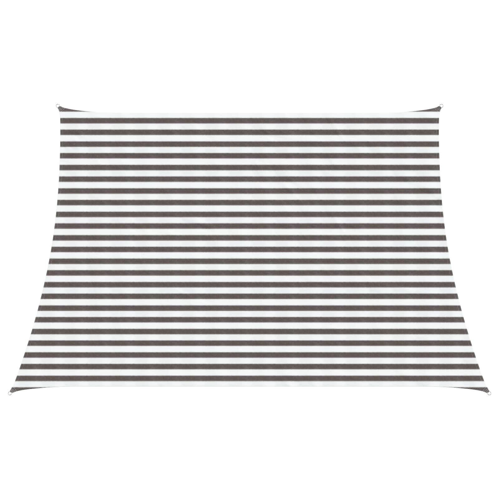 vidaXL Pânză de umbră Gri deschis și alb. 3 / 4 x 3 m HDPE
