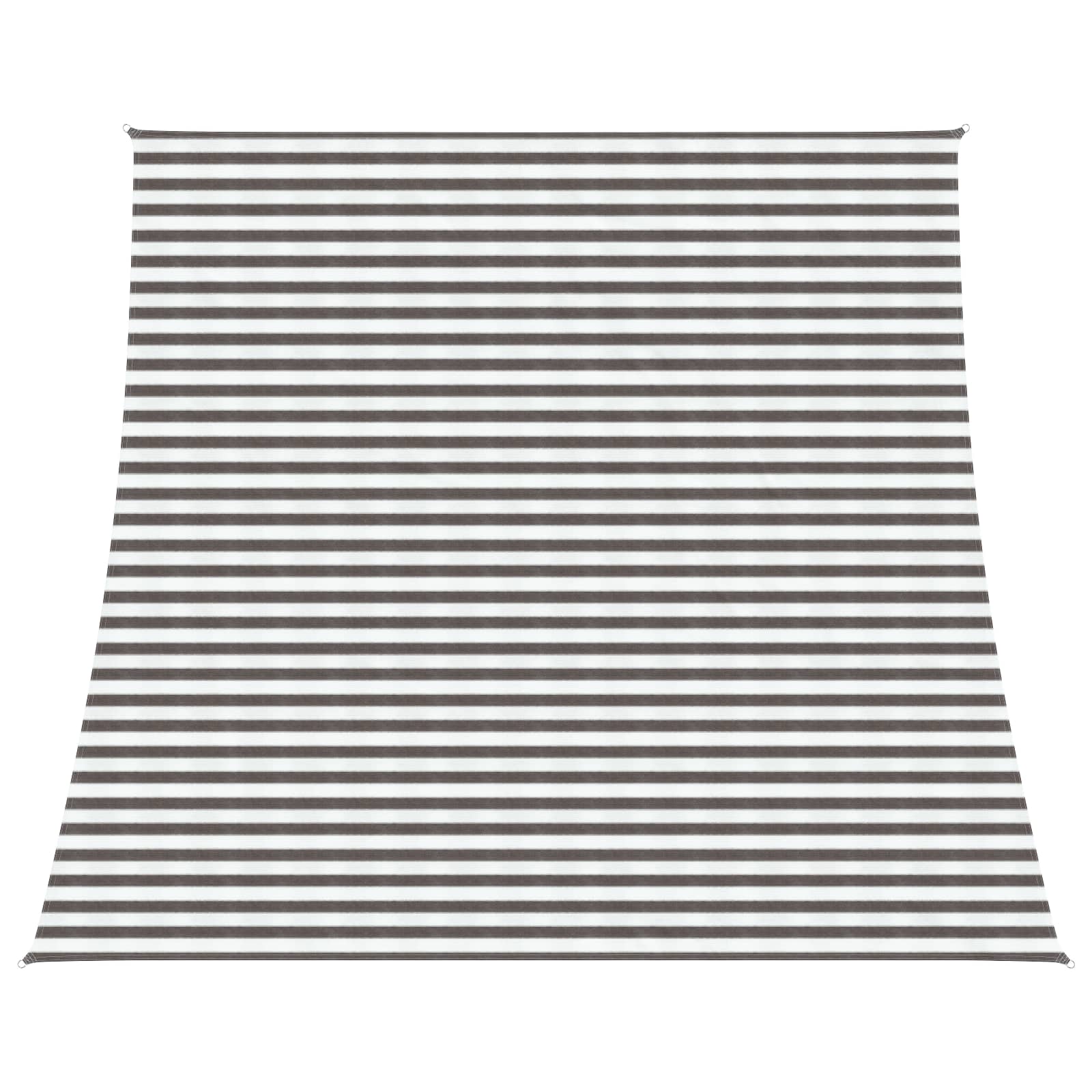vidaXL Pânză de umbră Gri deschis și alb. 4 / 5 x 4 m HDPE