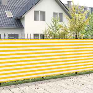 Zaslon za zasebnost na balkonu 200 x 400 cm Blago s PU prevleko