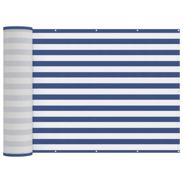 vidaXL Baldahhiin 150 x 200 cm PU kaitsega kangas Sinine ja Valge